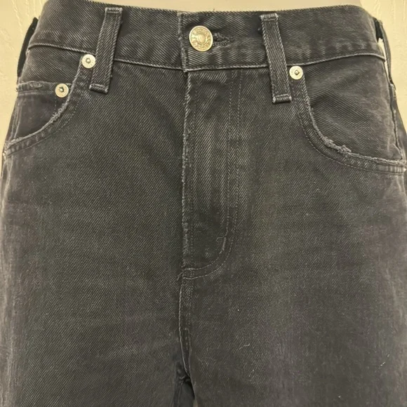Agolde Cherie High Rise Straight Denim Jeans Distortion Size 24 - Picture 4 of 16